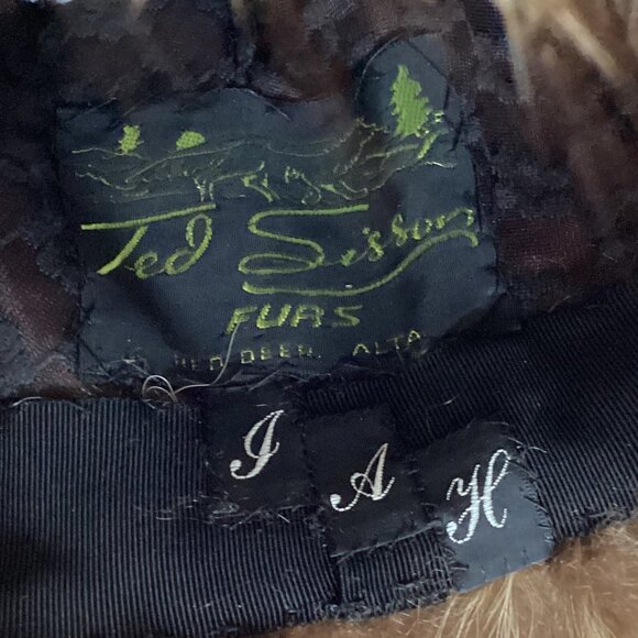 Vintage Ted Sisson Real Brown Fur Hat & Detachable Collar For A Coat - Picture 4 of 9